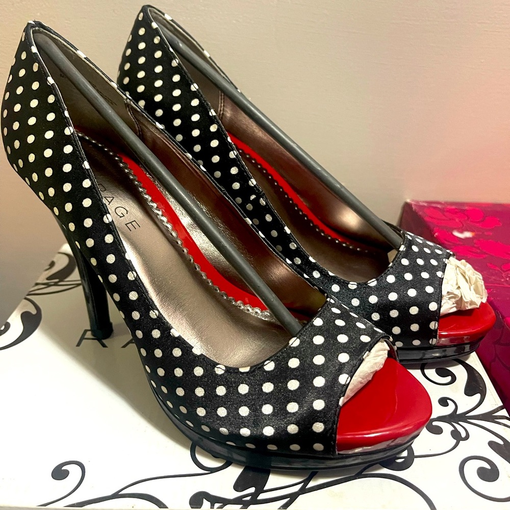 High heel shoes.